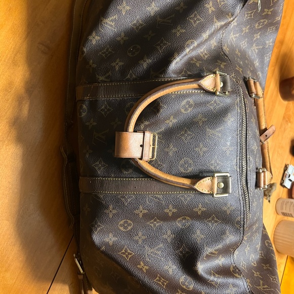 Louis Vuitton Keep-all 55 Monogram Brown Travel Bag VINTAGE 2002 - Picture 3 of 13